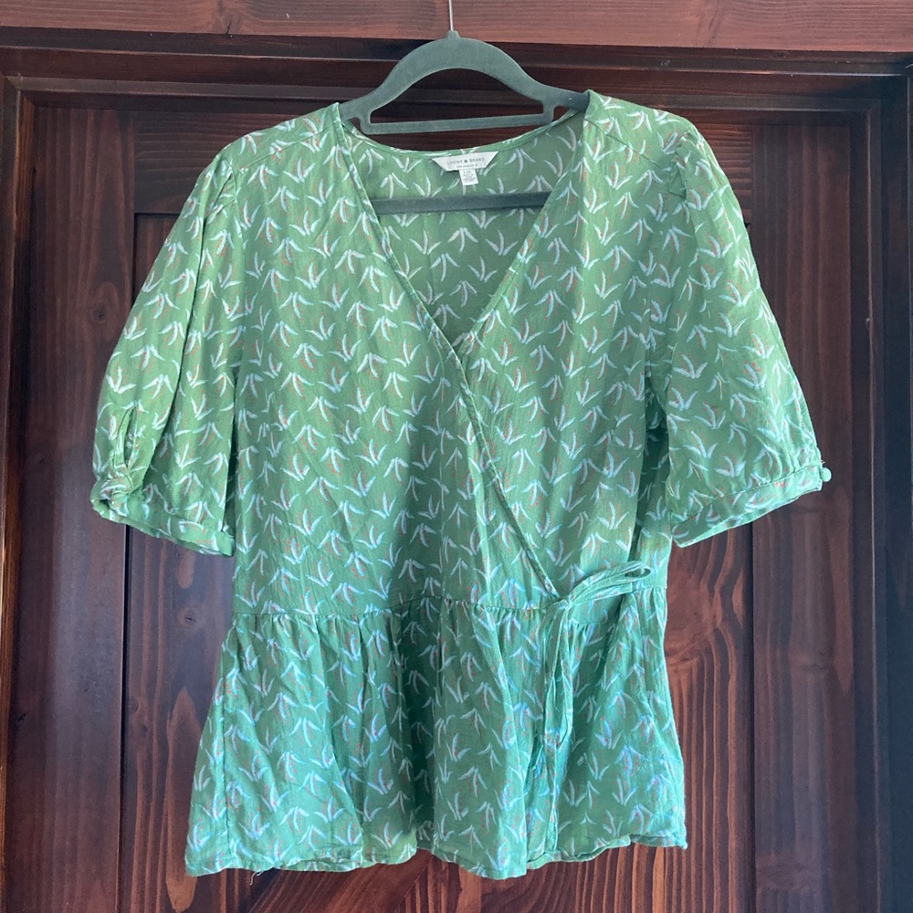 Lucky Brand blouse with tie